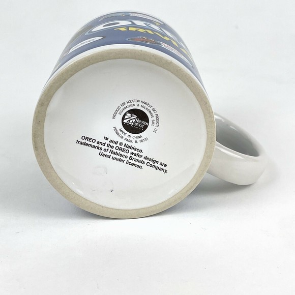 Oreo Cookie Trivia Coffee Mug Cup 14 fl. oz. St. Louis Arch Golden Gate Bridge - Picture 5 of 6